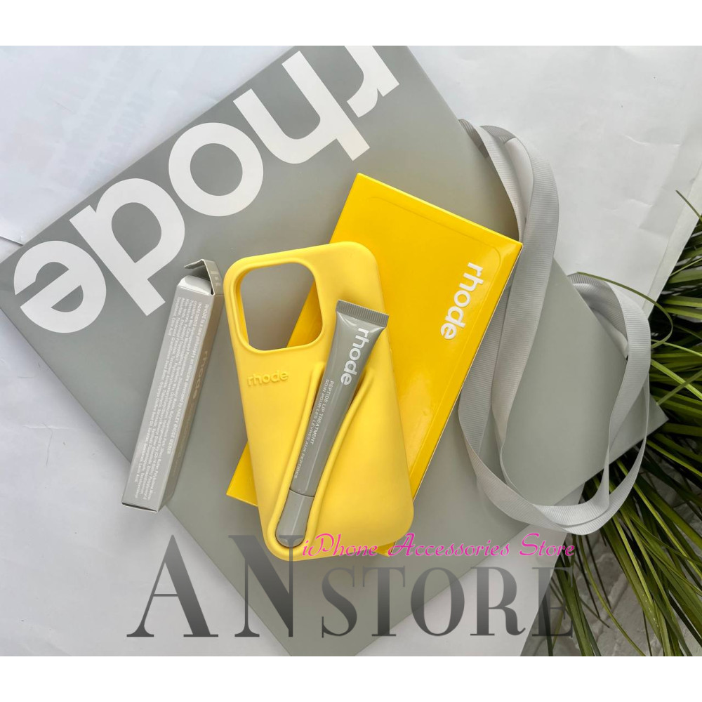 Rhode Lip Case Lemontini – жовтий чохол з блиском для губ на айфон 12 про